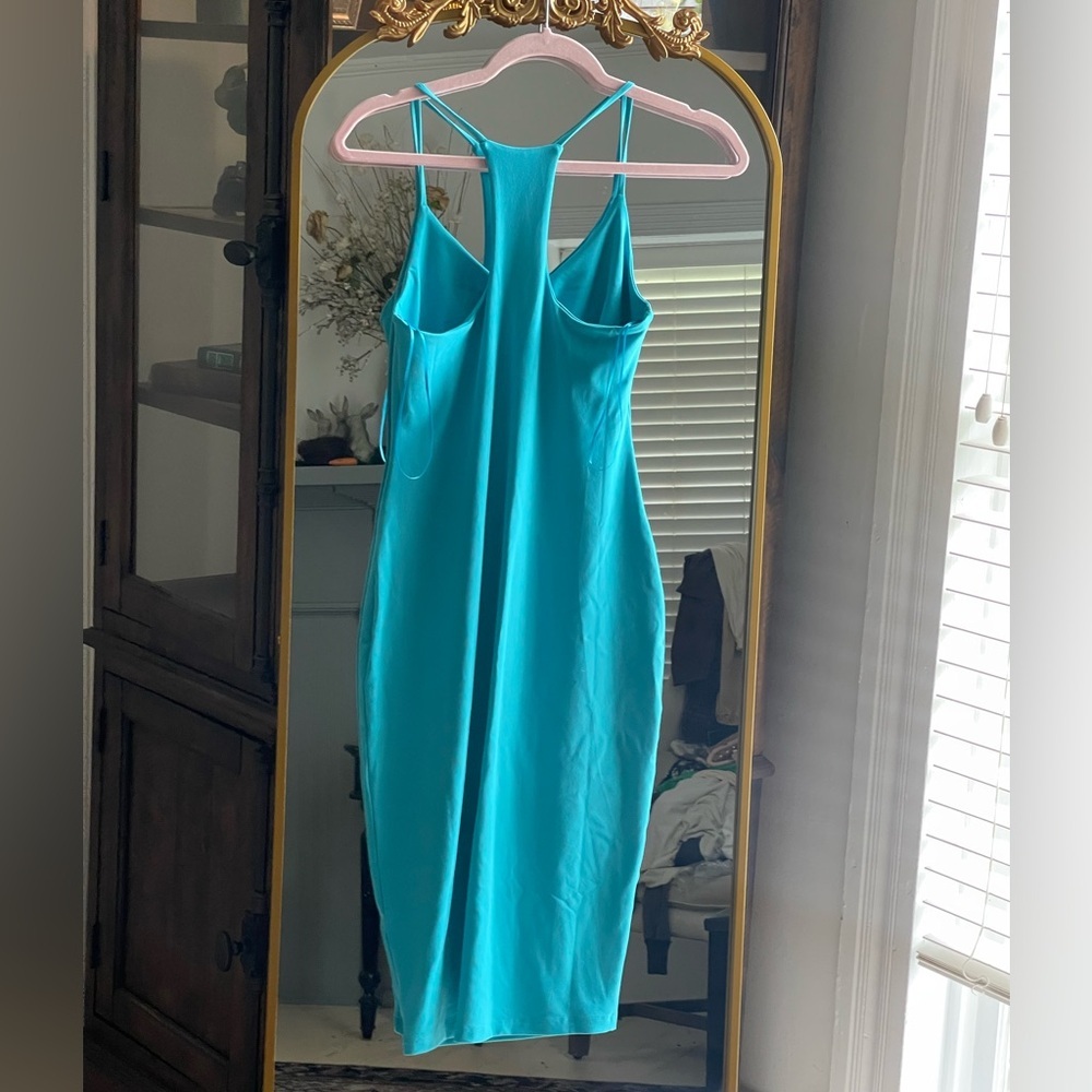 NWT SUSANA MONACO Racerback Dress in Tahitian Blue - Picture 4 of 6